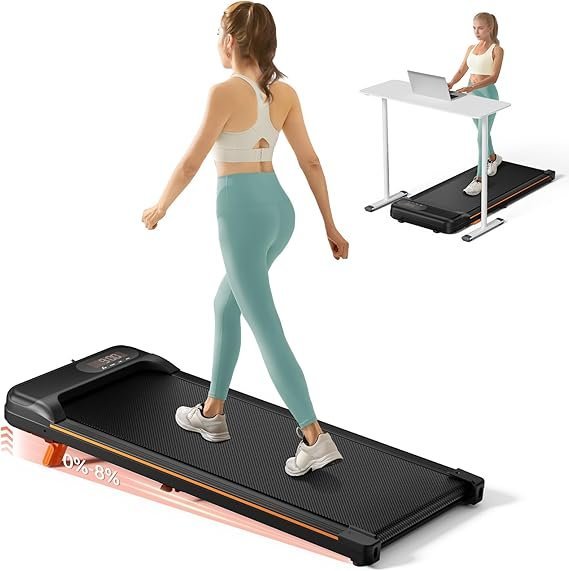 71GEaNvo-iL._AC_SX569_-2.jpg Abonow Walking Pad, Under Desk Treadmill with Incline for Home Office 2.5HP Portable Walking Treadmill with 265 Lbs Weight Capacity Walking Machine, Remote Control, LED Display - Image 1