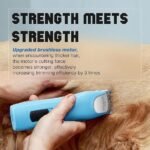 Professional Dog Clippers for Grooming – 2 Speed for Thick Curly Matted Coats, Low Noise Cordless Pet Hair Trimmer with Detachable A5 Blade & Metal Guide Combs Kit for Horse Animal Breeds - Image 3