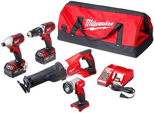 B004IZAIUK-0-1756239844478-1-2.webp Milwaukee 2696-24 M18 Cordless Compact Combo Tool Kit - Image 1