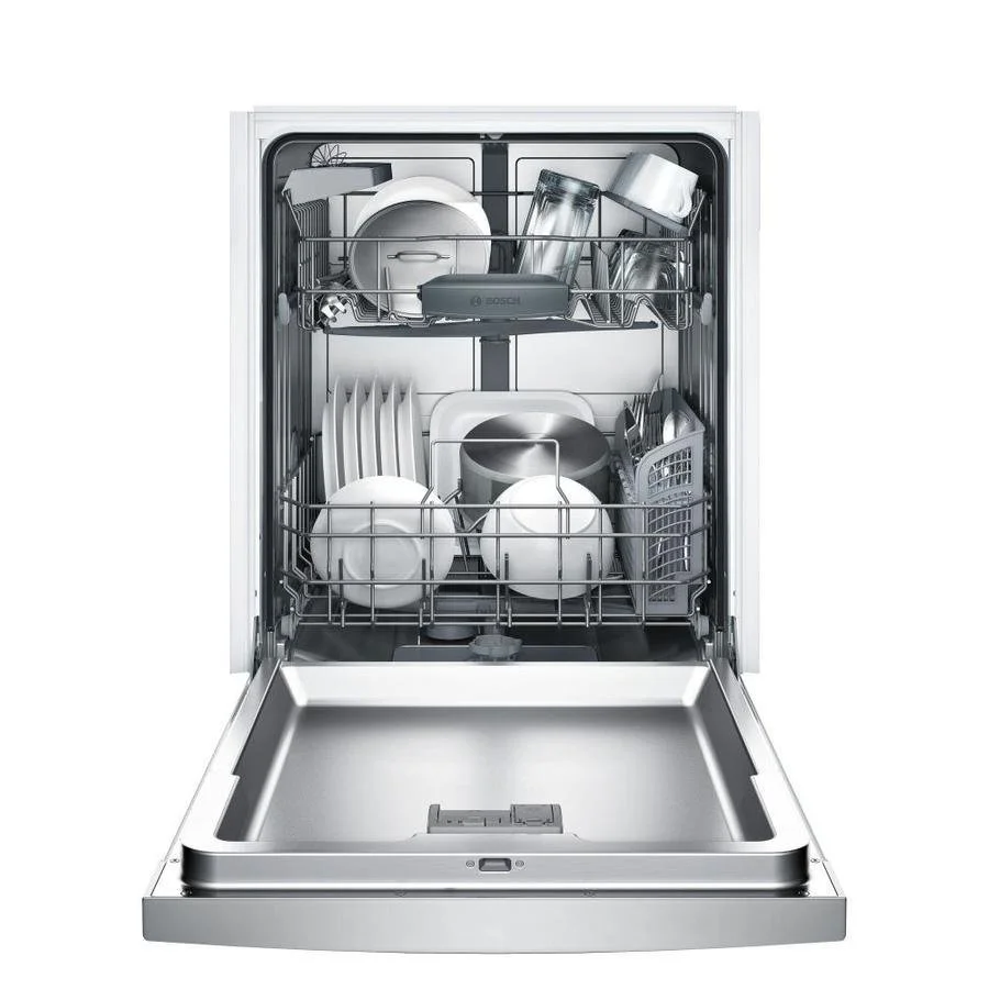 a1-25-1-2.webp Bosch 100 Series PureDry 50-Decibel Front Control 24-in Built-In Dishwashers (Fingerprint-Resistant Stainless Steel) ENERGY STAR - Image 1