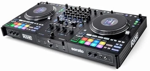 a1-97-1-2.webp Rane PERFORMER 4-Channel Motorized DJ Controller, 7″ Platters with Displays, Precisions Feel Faders, Stem Split, Advanced FX, Serato DJ Pro Includeds - Image 1